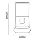 Pet Automatic Feeder Large Capacity Smart Voice Recorder APP Control Timer Feeding Cat Dog Food Dispenser With WiFi Pet Bowl